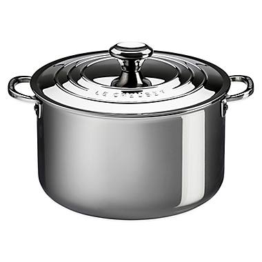Le Creuset&reg; 7 qt. Tri-Ply Stainless Steel Covered Stock Pot. View a larger version of this product image.
