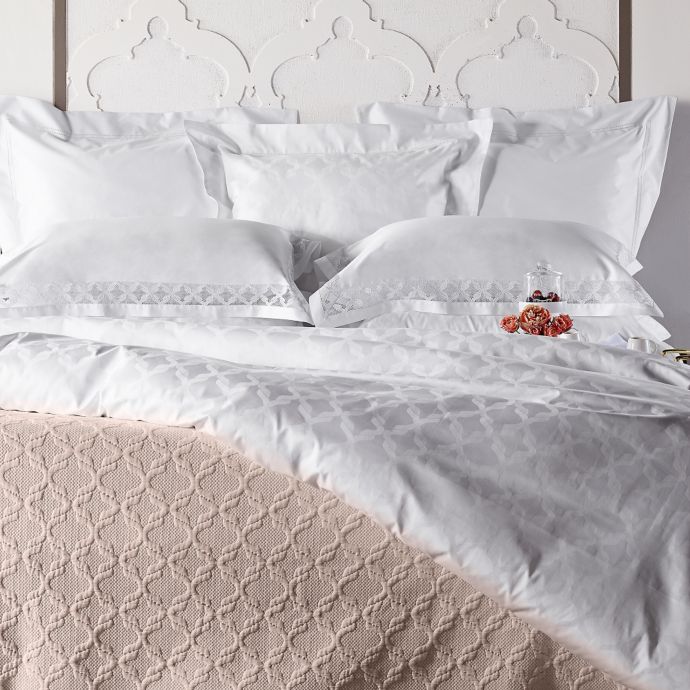 Frette At Home Marano Pillow Sham in White Bed Bath & Beyond