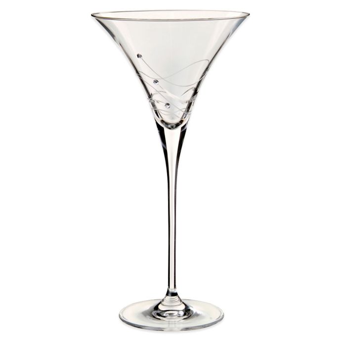 Dartington Crystal Glitz Martini Cocktail Glass with Swarovski