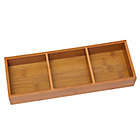 Alternate image 0 for Lipper International 3-Compartment Bamboo Tray