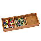 Alternate image 1 for Lipper International 3-Compartment Bamboo Tray