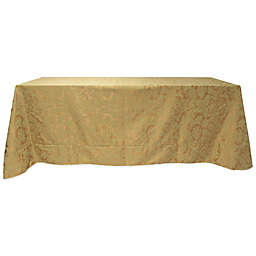 Miranda Damask 90-Inch x 156-Inch Oblong Tablecloth in Dijon