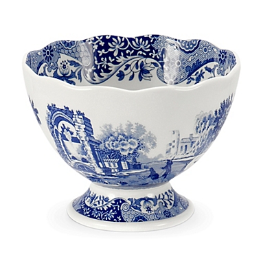 Spode&reg; Blue Italian Footed Bowl. View a larger version of this product image.
