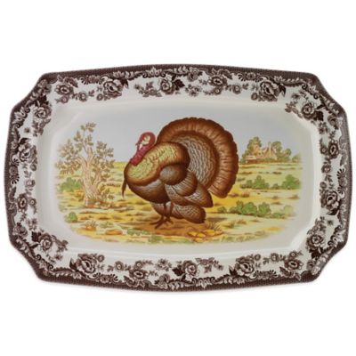 Spode&reg; Woodland Turkey 17.5-Inch Platter