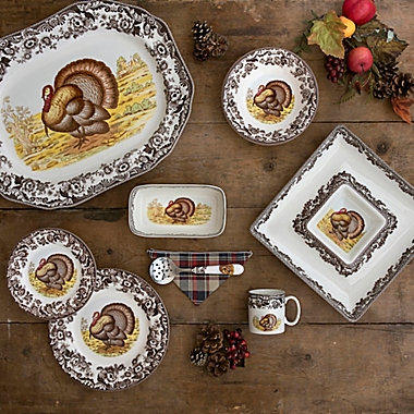Spode&reg; Woodland Turkey Dinner Plate. View a larger version of this product image.