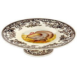 Spode® Woodland Turkey Footed Cake Plate