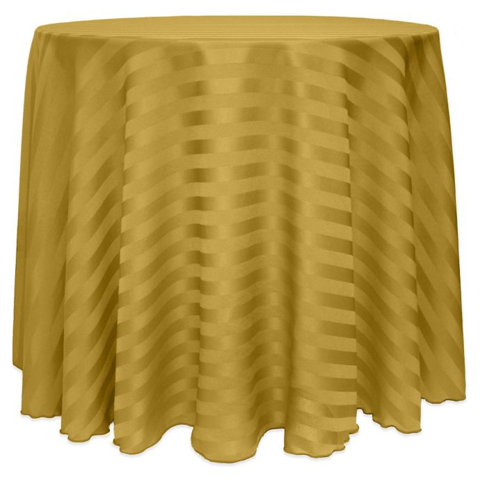 Ultimate Textile Poly Stripe Round Tablecloth Bed Bath & Beyond