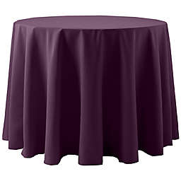 Ultimate Textile Spun Polyester 108-Inch Round Tablecloth in Aubergine