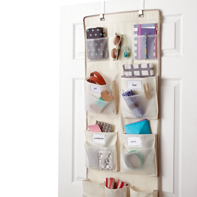 Real Simple 29 Pocket Over The Door Multipurpose Organizer Bed