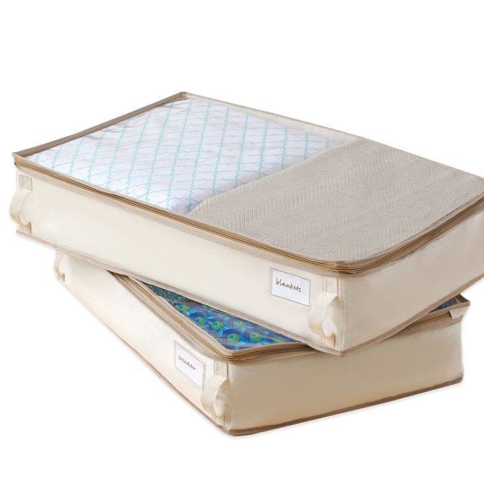 Real Simple® Garment Storage Underbed Bags (Set of 2) Bed Bath and