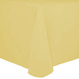 Ultimate Textile Spun Polyester 90-Inch x 132-Inch Oblong Tablecloth in Cornsilk