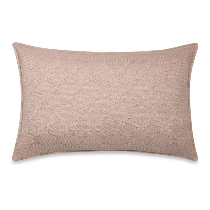 Frette At Home Marano Coverlet Standard Pillow Sham in Blush Bed Bath & Beyond