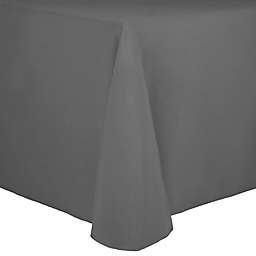 Ultimate Textile Spun Polyester 90-Inch x 132-Inch Oblong Tablecloth in Grey