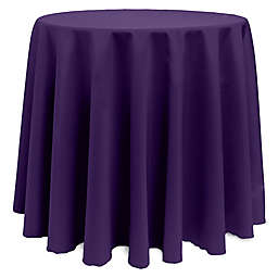 Basic Polyester 108-Inch Round Tablecloth in Purple