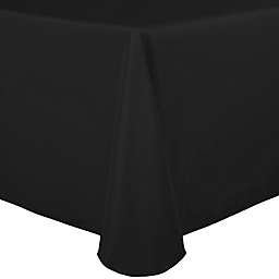 Basic Polyester 90-Inch x 156-Inch Oblong Tablecloth in Black