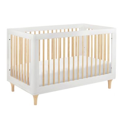 Babyletto Lolly 3-in-1 Convertible Crib in White/Natural