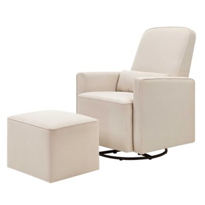 DaVinci Olive Upholstered Swivel Glider 