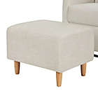 Alternate image 4 for Babyletto Toco Swivel Glider in White Linen with Ottoman