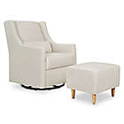 Alternate image 0 for Babyletto Toco Swivel Glider in White Linen with Ottoman