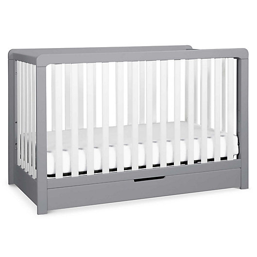 Alternate image 1 for carter's® by DaVinci® Colby 4-in-1 Crib with Drawer in Grey/White