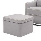 Alternate image 5 for Davinci Owen Glider and Storage Ottoman in Grey/Cream