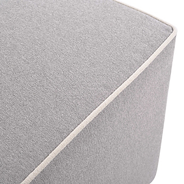 DaVinci Universal Gliding Ottoman in Grey/Cream. View a larger version of this product image.