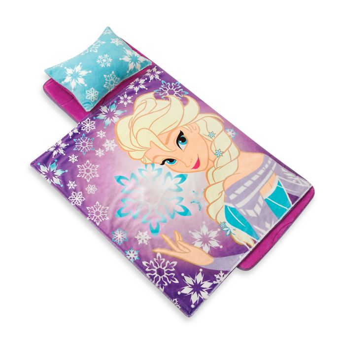 Disney Frozen Elsa Snowflake Memory Foam Nap Mat With Blanket And