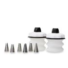 Alternate image 2 for OXO Good Grips&reg; 8-Piece Silicone Pastry Decorating Bottle Kit