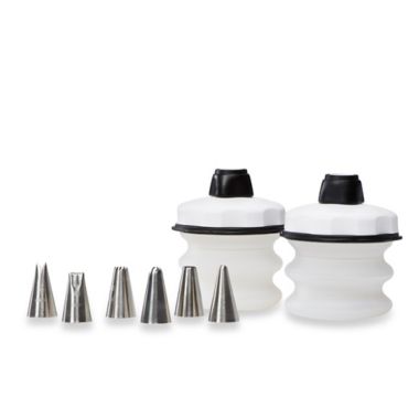 OXO Good Grips&reg; 8-Piece Silicone Pastry Decorating Bottle Kit. View a larger version of this product image.