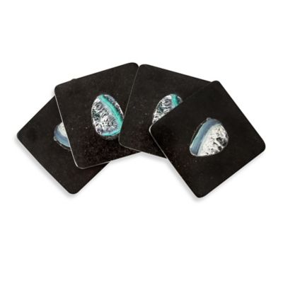 black agate coasters