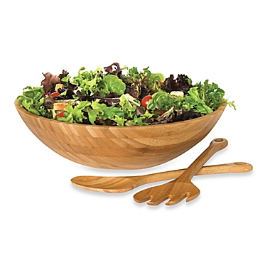 Lipper International 8203 Bamboo Individual Salad Bowl