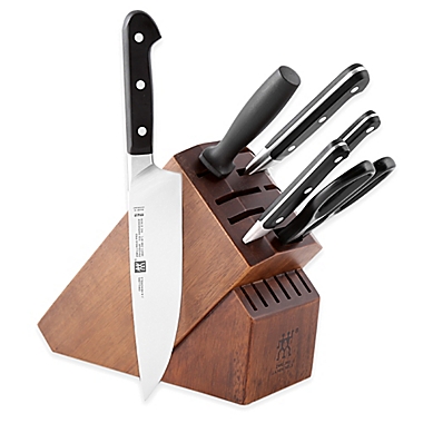ZWILLING&reg; Pro 7-Piece Knife Block Set in Black. View a larger version of this product image.