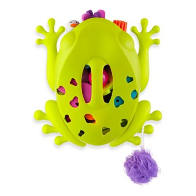 boon frog pod bath toy scoop