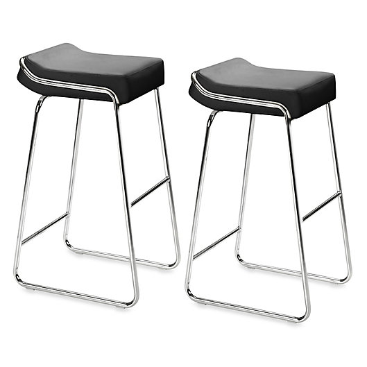 Zuo Modern Wedge Bar Chair Set Of 2, Zuo Modern Bar Stools White