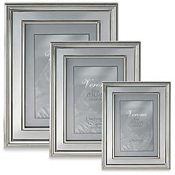 Lawrence Frames 8-Inch x 10-Inch Silver-Plated Picture Frame with Brushed Inner Panel