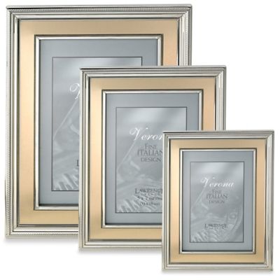 Gallery Collection Lawrence Frames Hinged Triple Blue Wood Picture Frame 4 by 6-Inch 755746T 