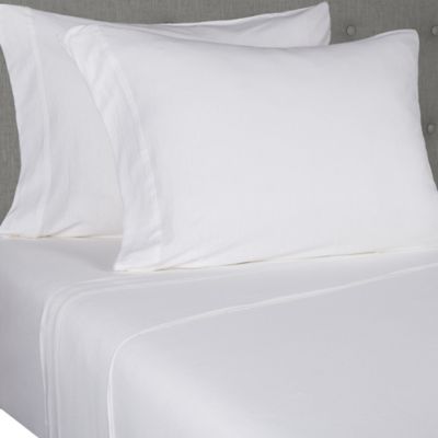 6 white pillow cases standard size 20x32 t180 percale hotel linen cotton rich 