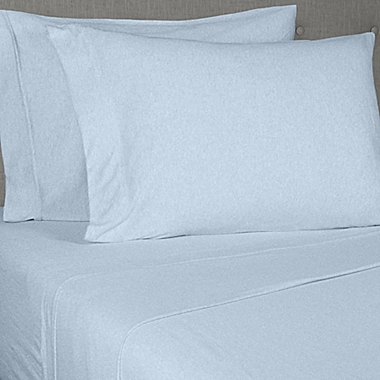 Simply Essential&trade; Jersey Standard/Queen Pillowcases in Light Blue (Set of 2). View a larger version of this product image.