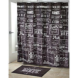 Avanti Chalk It Up Shower Curtain