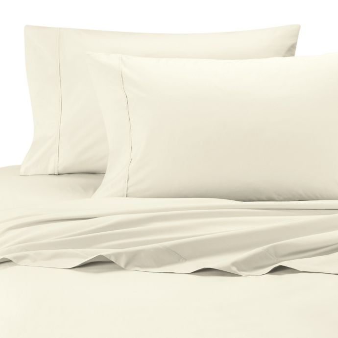 Buy Ultimate Percale Egyptian Cotton Twin Sheet Set in Ivory from Bed