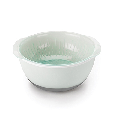OXO Good Grips&reg; 9-Piece Nesting Mixing Bowls and Colanders Set in Seaglass Blue. View a larger version of this product image.