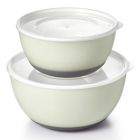 Alternate image 5 for OXO Good Grips&reg; 9-Piece Nesting Mixing Bowls and Colanders Set in Seaglass Blue