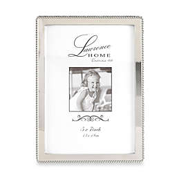 Lawrence Frames Silver-Plated 5-Inch x 7-Inch Picture Frame with Beading