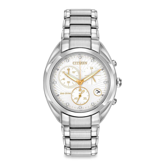 citizen eco drive watch women's silver