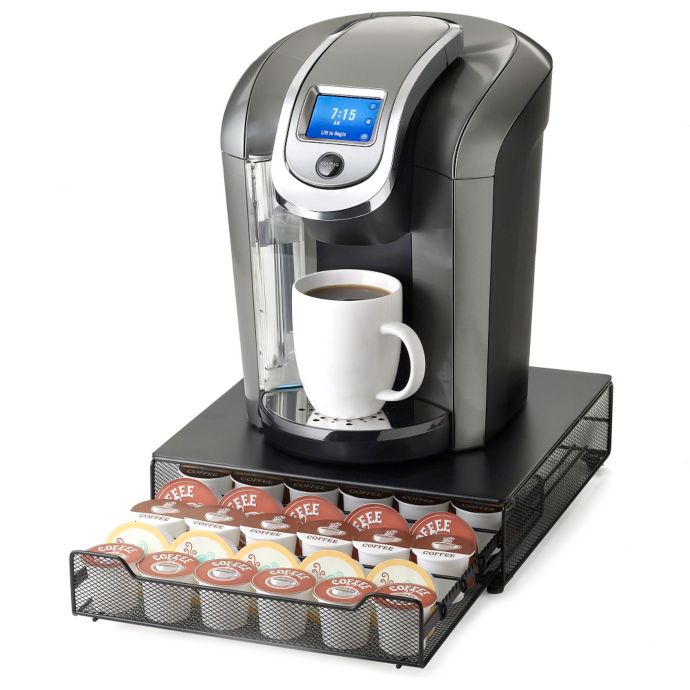 Nifty Adjustable 36 Cup Coffee Pod Rolling Drawer Bed Bath Beyond
