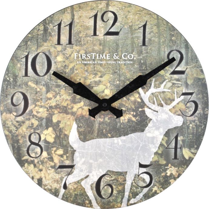 FirsTime® Forest Deer Wall Clock Bed Bath and Beyond Canada