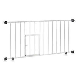 Carlson Mini Gate with Pet Door and 6-Inch Extension in White