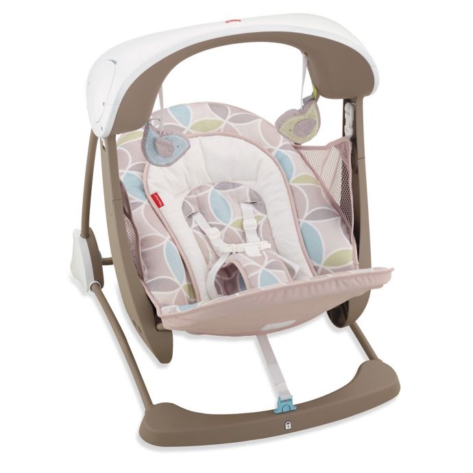 Fisher Price Deluxe Take Along Swing And Seat In Mocha