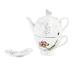 Lenox® Butterfly Meadow® Stackable Tea Set with Teabag Holder