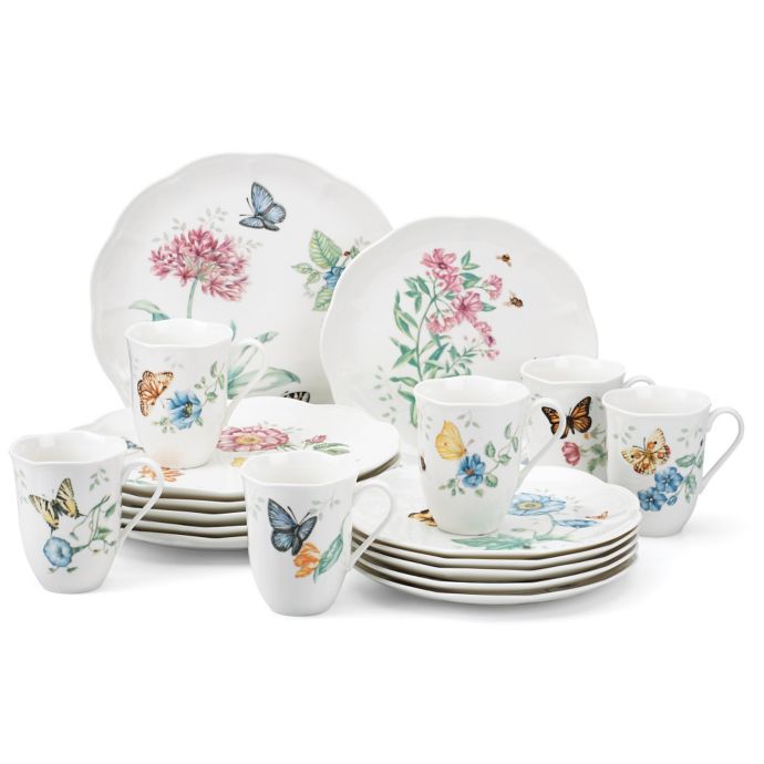 Lenox® Butterfly Meadow® 18Piece Dinnerware Set Bed Bath and Beyond